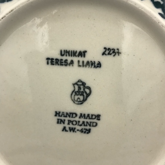 Polish Pottery Unikat 2297 Soup Salad Pasta Bowl - Picture 4 of 6